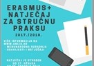 Erasmus+ natječaj za financiranje mobilnosti studenata u svrhu stručne prakse